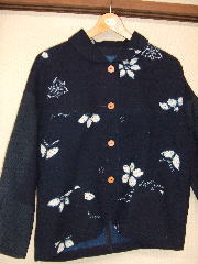 洋服2 洋服総絞り模様の刺し子ジャケット