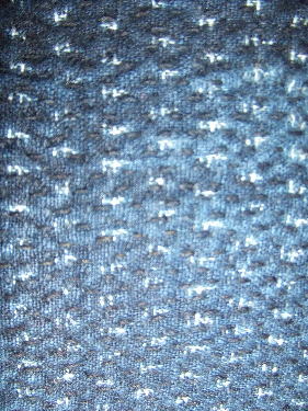 ヘチマ襟のベスト詳細生地拡大